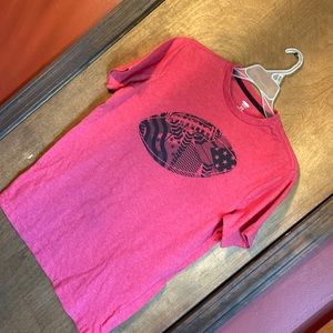 Boys red football shirt